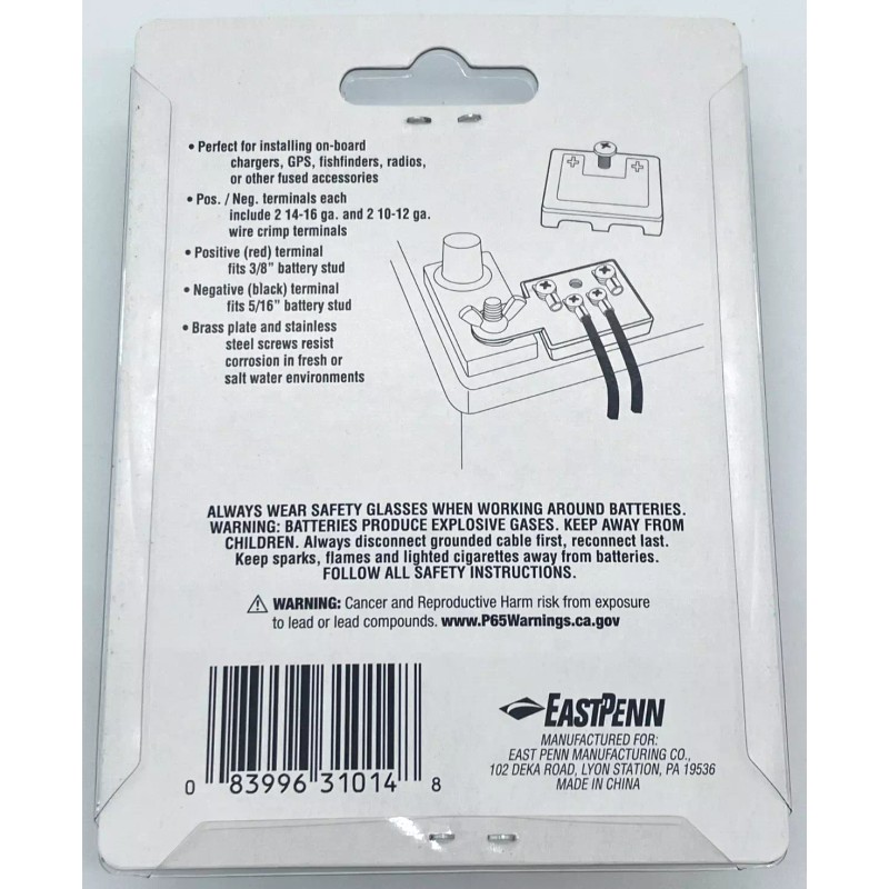 Deka/East Penn BATTERY MULTI- ACCESSORY DIRECT CONNECT TERMINAL BLOCK MARINE