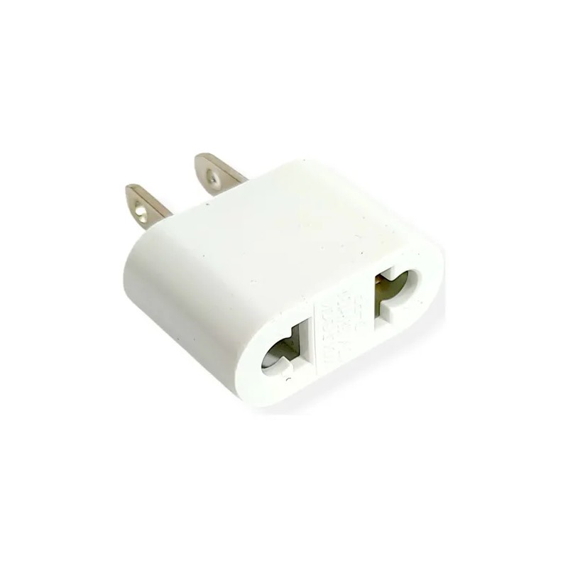 Adaptador Enchufe Europeo Clavija Celular Redondo A Plano Ac