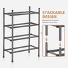 STORAGE MANIAC Expandable Shoe Rack, 8 Pairs Stackable Small Shoe
