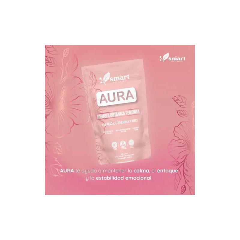 Aura Fórmula Botánica Femenina Con Maca Y Vitex 90 Cápsulas