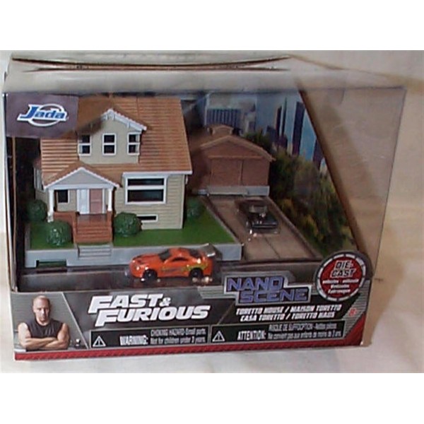 Jada FAST & FURI0US Doms Nano House Diorama and 2