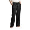 Womens Premium Soft Linen Resort Pants Relaxed Fit Comfort Wear