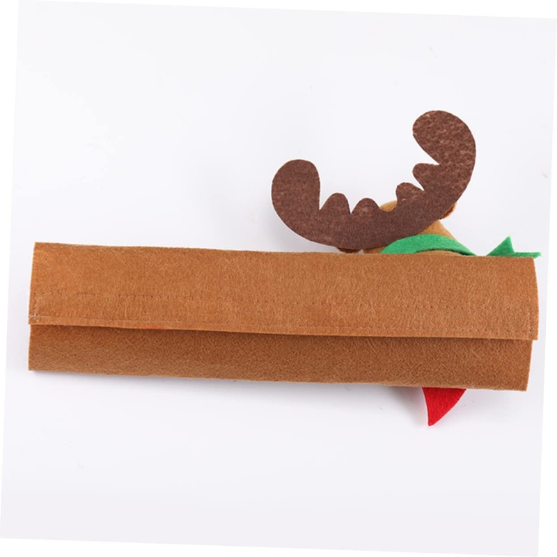CORHAD Santa Snowman Elk Christmas Decor 3 Pieces Fabric Refrigerator