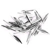 50Pcs 2.4in Arrows Vanes DIY Spiral Feather Wing Competitive Bow