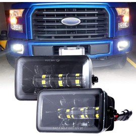 BICYACO Upgrade LED Fog Lights for 2015-2020 Ford F150, 4 Inch LED Fog Light Assembly Kit,36W Waterproof Bumper Lamps Set-1 Pair