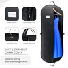 Hangerworld 54 Inch Zipped Black Suit Cover Travel Carrier Bag