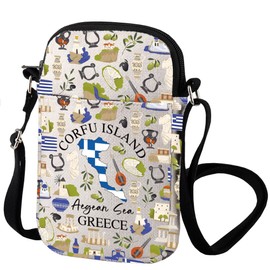 Corfu Island Shoulder Bag Corfu Travel Greece Travel Crossbody Bag Greece City Gift Greek Summer Holidays Souvenir (CORFU ISLAND)