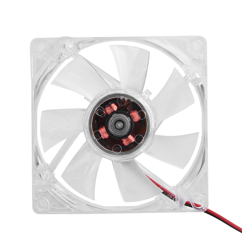 80mm Silent LED PC Cooling Fan 12V 4Pin 2500 RPM