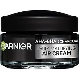 Garnier 3-in-1 Mattifying Cream for Oily and Imperfect Skin Moisturising and Sebum Control Enriched with AHA, BHA and Charcoal Pure Active Air Cream 50ml