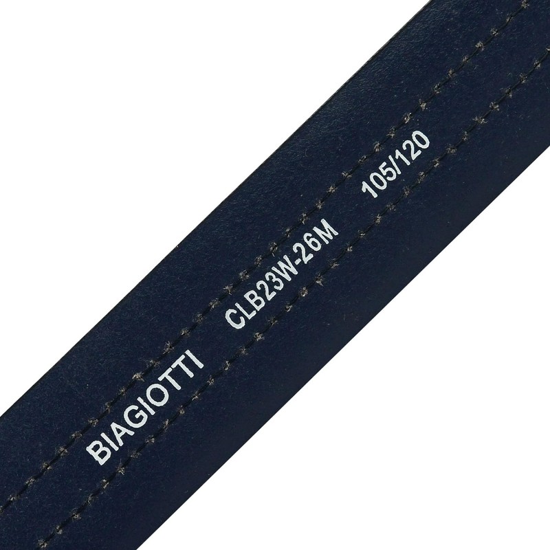 BIAGIOTTI Men's Belt Outer PU Leather Lining, Can Be Shortened