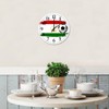 10" Football Theme Tajikistan Wall Clock Beautiful Hispanic European Asia