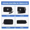 Bolsa Mano Cartera Tres Capas Organizador Monedero Mujer