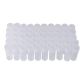 50pcs 5ml Small Plastic Sample Tubes With Lids Volume Plastic Sample Bottles Small Storage Container Test Tube Vial Storage Container Bore Dia14mm Height 40mm