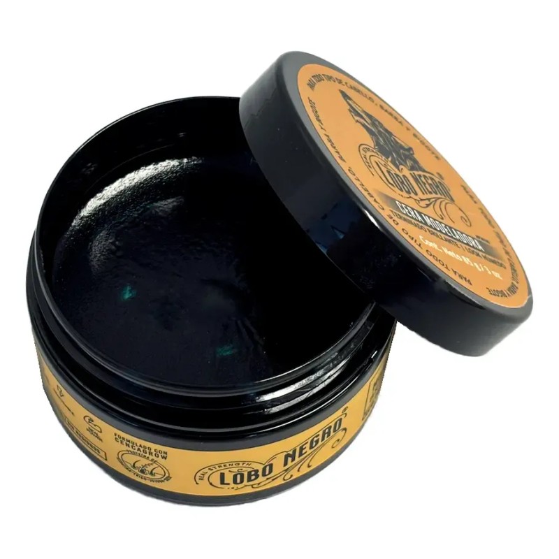 Cera Efecto Brillante Cabello, Barba Y Bigote 85g Lobo Negro