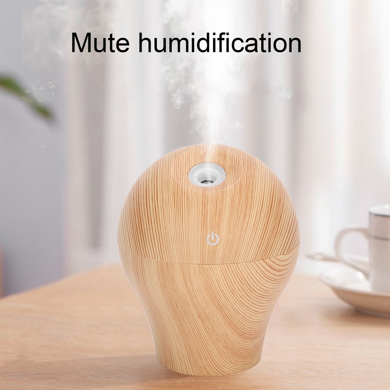 Mini Air Humidifier Rechargeable Aromatherapy Diffuser Night Light Desktop Mist
