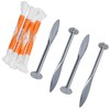 Four Footprint Line Pins & Four Braided Nylon Chalk Line