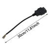 MEETOOT OBD2 Diagnostic Extension Wire OBD2 Pigtail Male Connector to