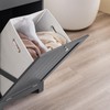 SoBuy Slim Short Laundry Cabinet with Hidden Hamper Bathroom Freestanding