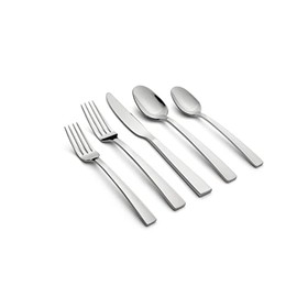 Cambridge Mirror Rhyme Satin Handles 20-Piece Flatware Set, Service for 4 (404220CNB12DS)