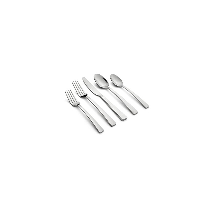 Cambridge Mirror Rhyme Satin Handles 20-Piece Flatware Set, Service for