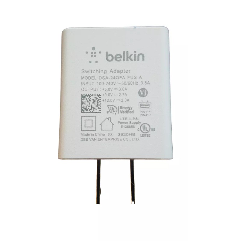 Belkin Wireless AC Adapter USB Charger DSA-24QFA FUS A 5V