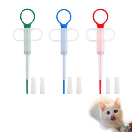 HJDJBD Pack of 3 pill dispensers, cat, tablet dispenser, ad tab cat, dogs pet feeder, for cats, pill assist, tablet divider, entry aid, pet pill launcher, reusable pusher tablet