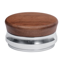 Normcore 58.5mm Espresso Palm Coffee Tamper, Espresso Tamper With Flat Base, Heavy Duty Coffee Tamper With Genuine American Walnut Wood, Adjustable Depth Height Fits All 58mm Espresso Portafilter