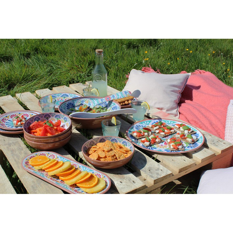 Purely Home Re-usable Rio Medallion Melamine Salad Servers