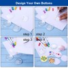 30 Pieces Clear Button Badges Set with Pin, 2.36 inch/60mm