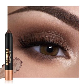 FeiCuiYun Paleta De Sombras De Ojos Monocromáticas En Crema Con Brillo  Sombra De Ojos Y Delineador En Lápiz 2 En 1 Para Mujeres Maduras  Resistente  