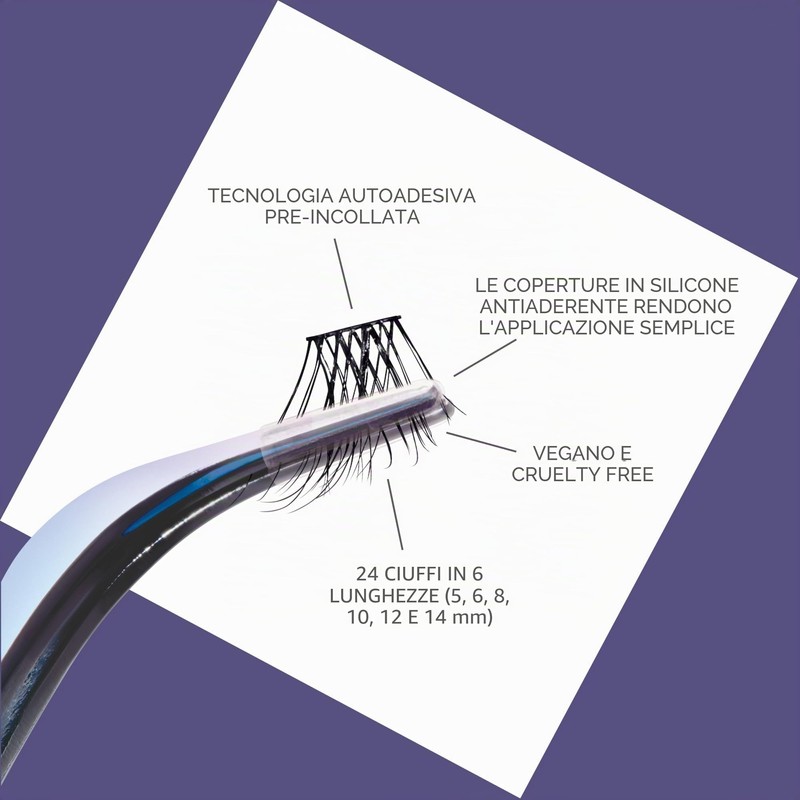 KISS ImPRESS Falsies - Ciglia autoadesive a lunga durata, Demi