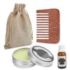 LANTHOME Men Beard Grooming Kit Mustache Beard Nourishing Styling Oil
