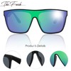 The Fresh Square Flat Top Sunglasses for Men Women Shield