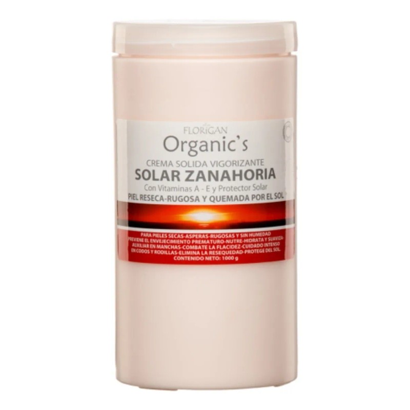 Crema Corporal Humectante Zanahoria Florigan 1kg Pack Natural