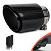 Carbon Fiber Exhaust Tip 2.5" Inlet to 4" Outlet, Bolt-On