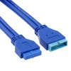 IYUANEPRO USB 3.0 Header Extension Cable, USB3.0 19-Pin/20-Pin Male to