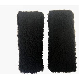 Allman Premium Fleece Wheelchair Arm Cushions 14" (Pair) (Black)