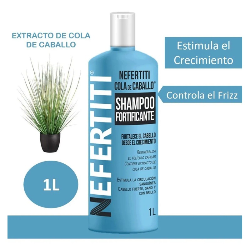 Shampoo Cola Caballo Crecimiento Nefertiti