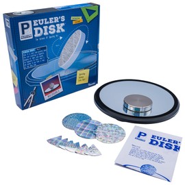 Toysmith Euler’s Disk – Create A Hypnotic Display of Light & Sound- Science Desk Decor for Home and Office – Physics Toys for Adults & Kids 8+