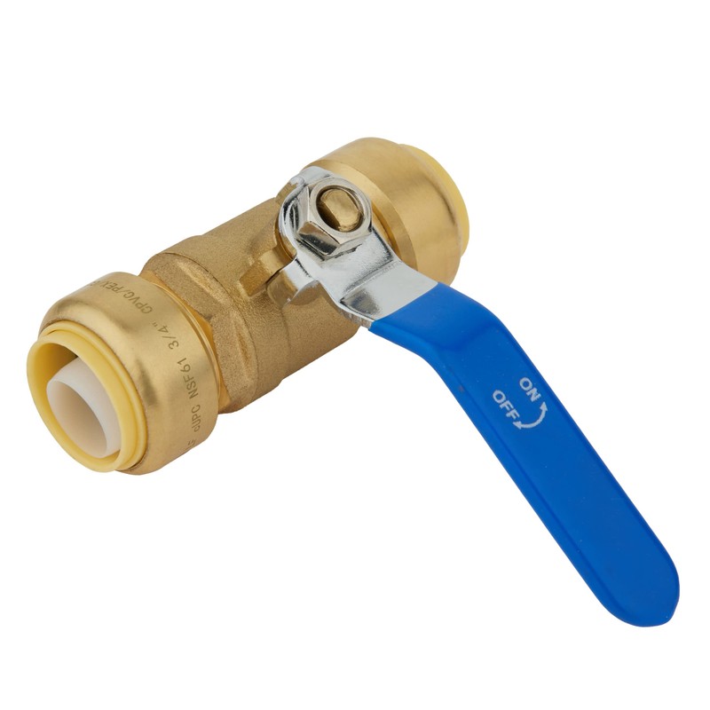 EFIELD Push-Fit 1/2" X/“1/2" Full Port Ball Valve With A