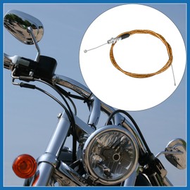 A ABSOPRO 120cm Throttle Cable Wire for 50cc-250cc ATV Quad Bike Gold Tone Item Replacement