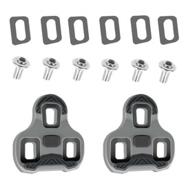 Bicycle Grip Cleats, Cleats Shoe Plate Set Compatible with Look Keo Bike Pedals, 4.5° MTB Pedal Plates Road Cleats Bicycle Accessories Set, Grey