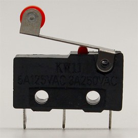 Limit Switch 10 x Roller Lever Arm PCB Terminals Micro Limit Normal Close/Open Switch KW Switches 5A