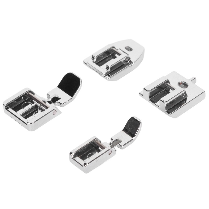 4Pcs Zipper Presser Foot Parallel Grooves Easy Operation Edge Design