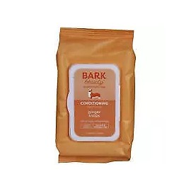 BARK BEAUTY GINGER SNAPS CONDITIONING 50 COUNT PET WIPES