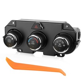 Front Climate Control Module A/C Heater Air Conditioning Panel Unit for Dodge Ram 1500 2500 3500 Pickup 2013-2018 Heater A/C Control Switch|Replaces# 68268189AA 68105021AC 68105021AD 68226600AA