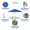 PHI VILLA 12'x12' Slant Leg UV Block Sun Shade Canopy