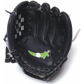 Bronx 11" PVC Senior Youth Baseball/Softball Glove - BG1100, Black