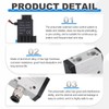 MECCANIXITY 1/4 Inch Pneumatic Valve 12V, 3 Way 2 Position