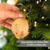 13 Brown Papier-Mâché Christmas Baubles Set 2